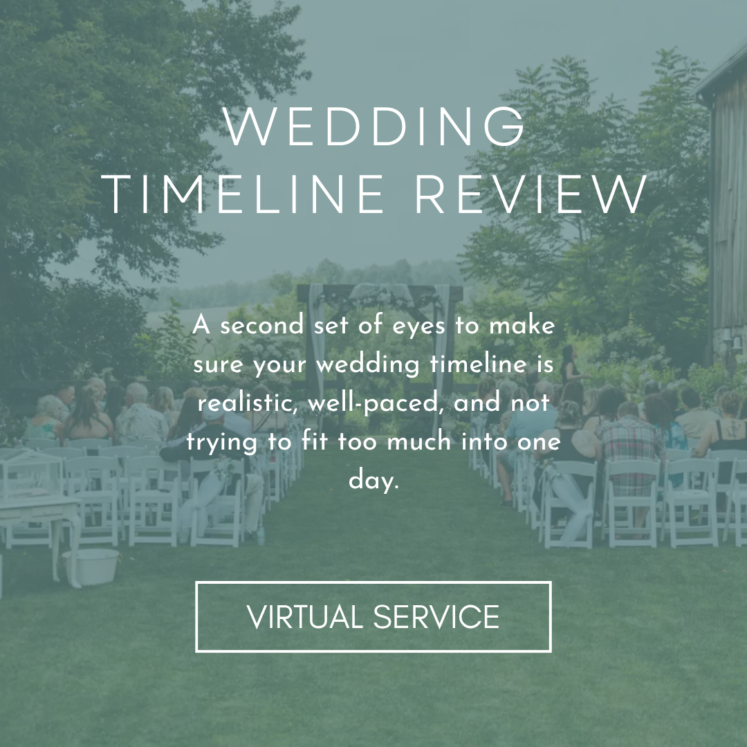 Wedding Timeline Review