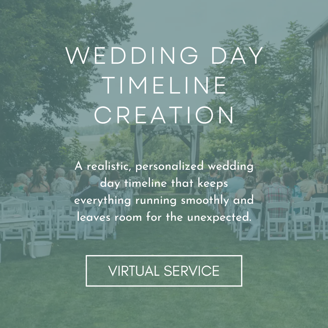 Wedding Day Timeline Creation