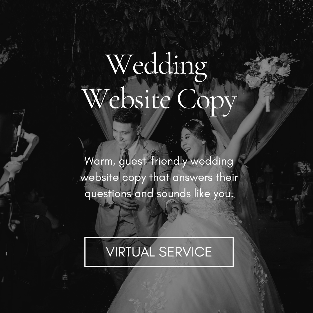 Wedding Website Copy