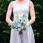 Blue Hydrangea & Baby's Breath Bridal Bouquet